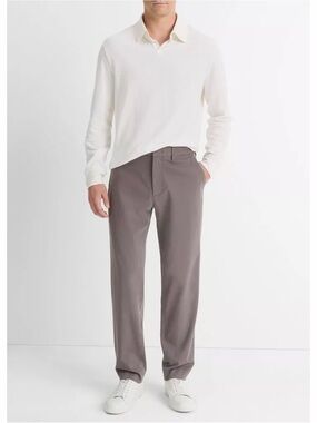 NWT Vince Owen Athletic Stretch-Cotton Pant in Iron